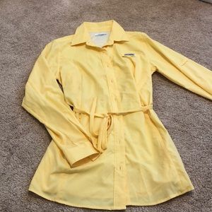 Columbia Tie Waist Coverup Shirt